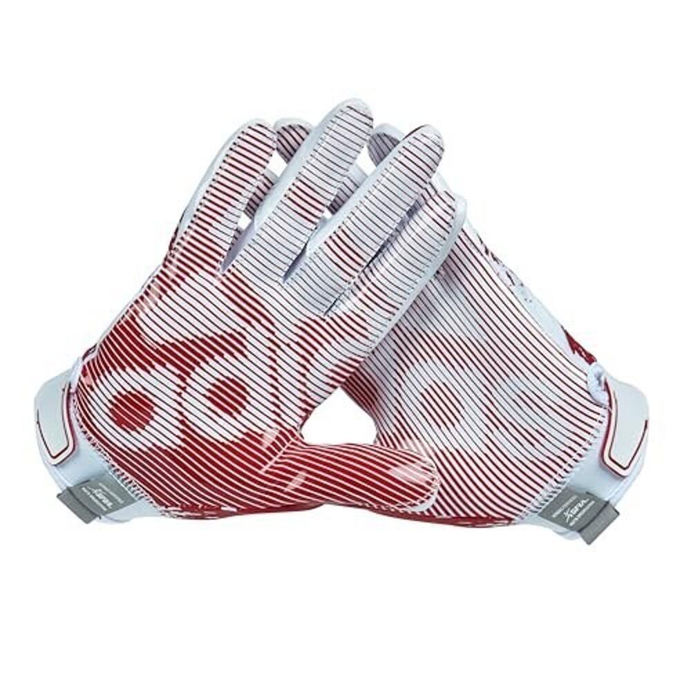 Adidas Youth Scorchlight 6 Football Receiving Gloves White Red Medium NWT